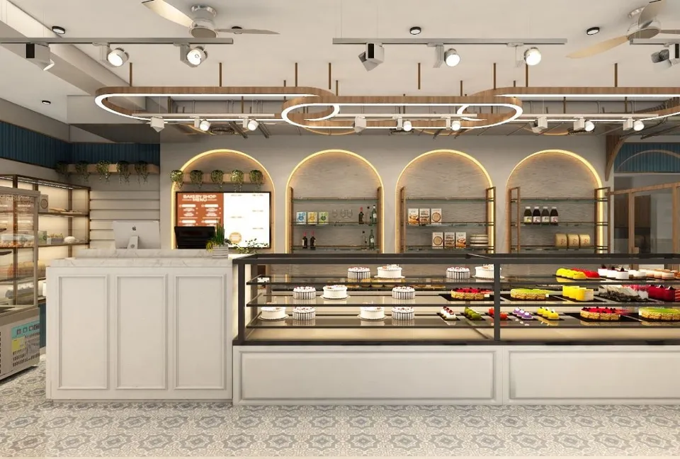 Bakery display counter