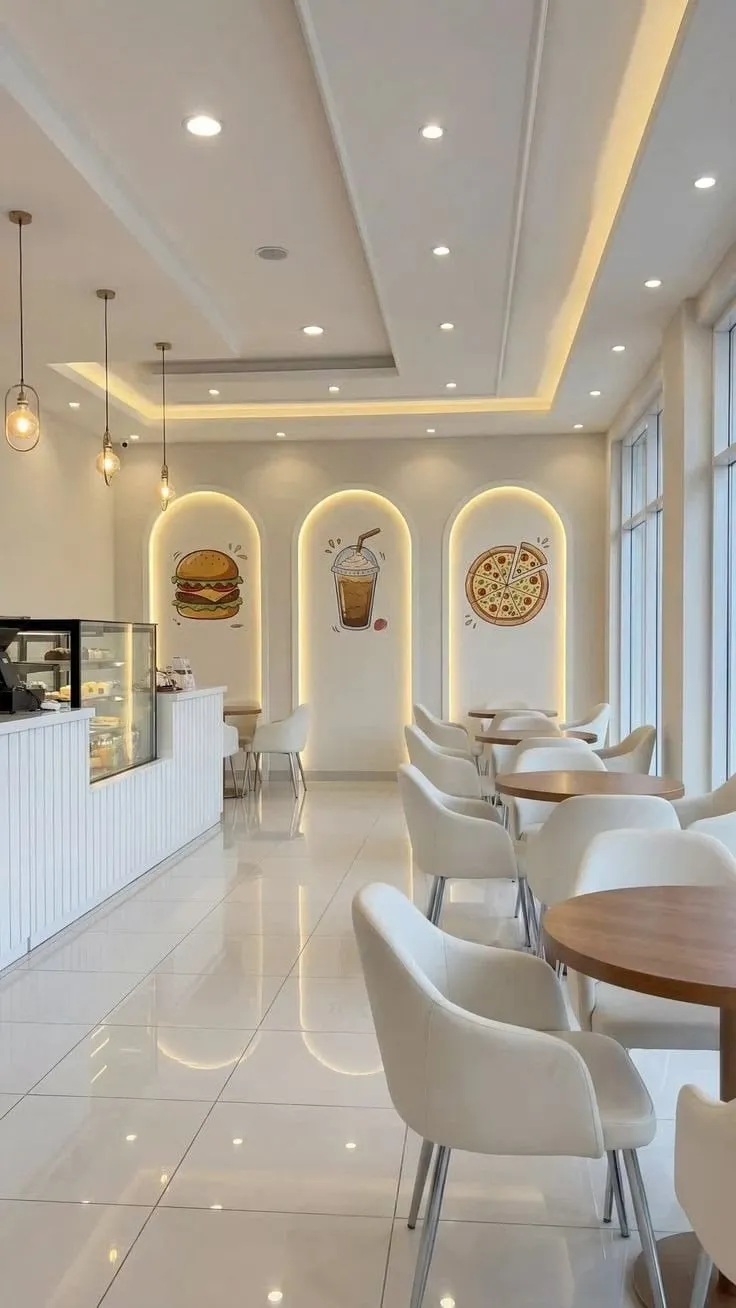 Modern cafe interior