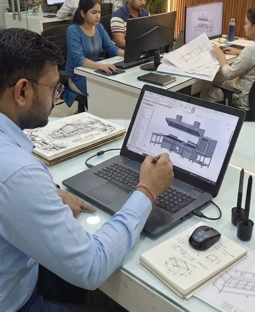 Root to Roof design and fabrication team at work